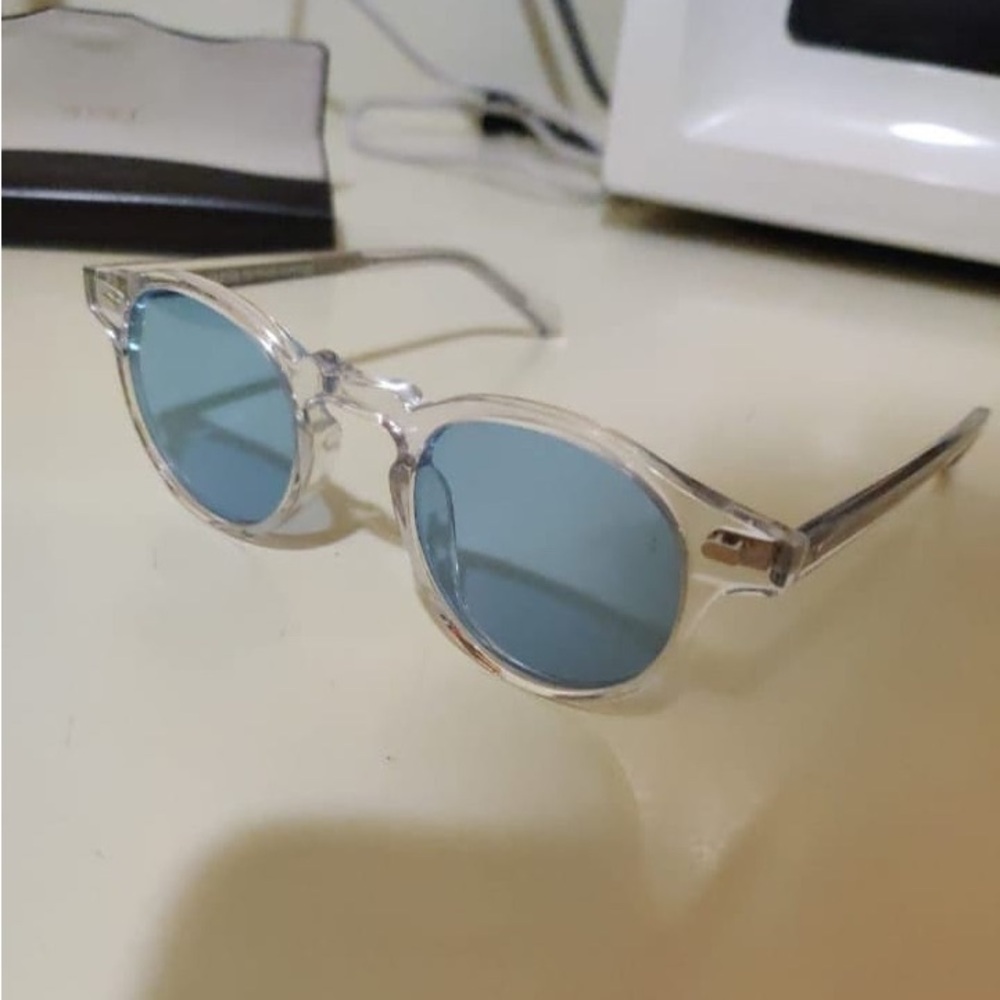 Oliver Peoples Gregory peck OV5186 Clear Bel air blue lenses